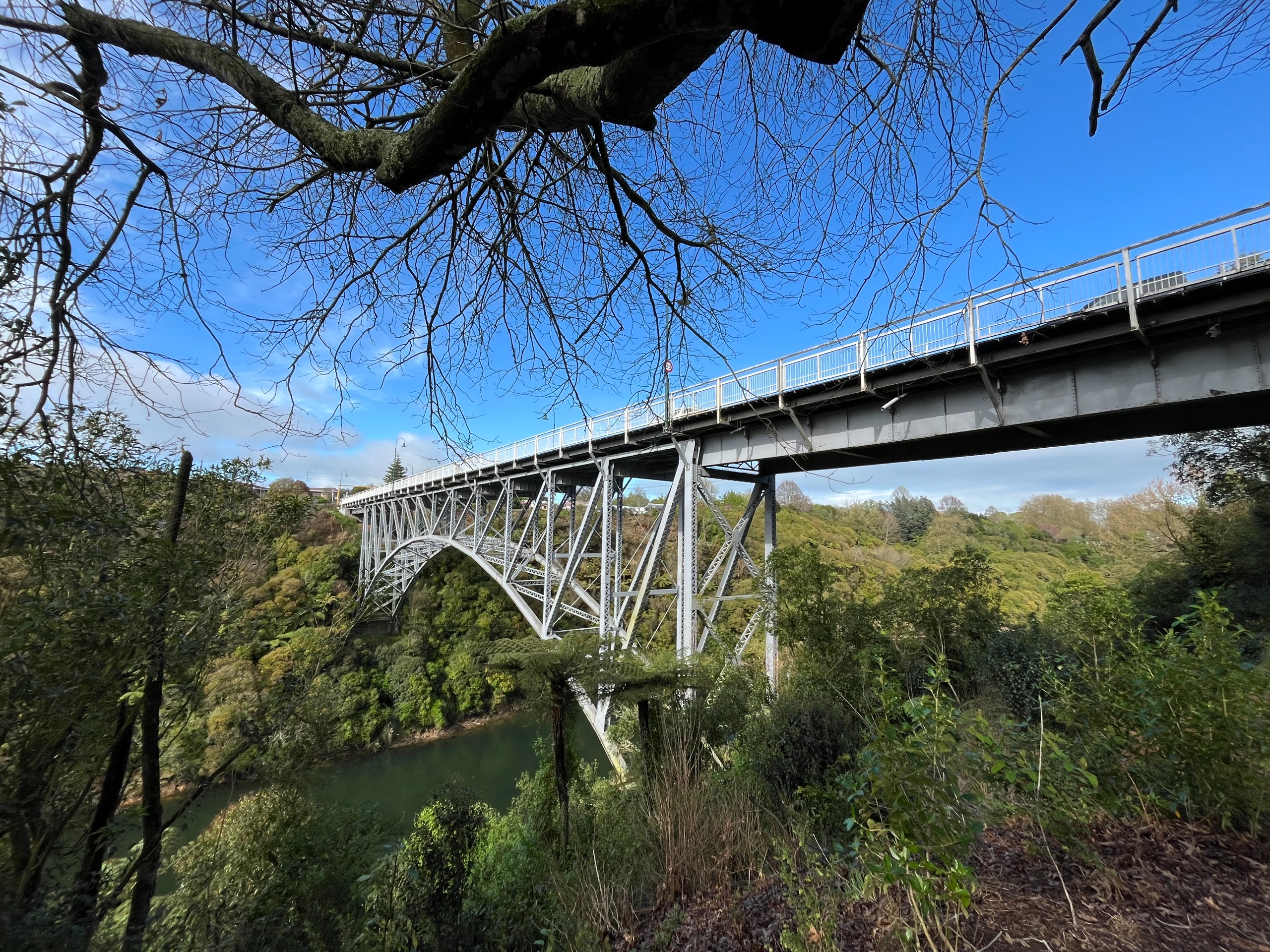 View from underneath Victoria Bridge in Cambridge