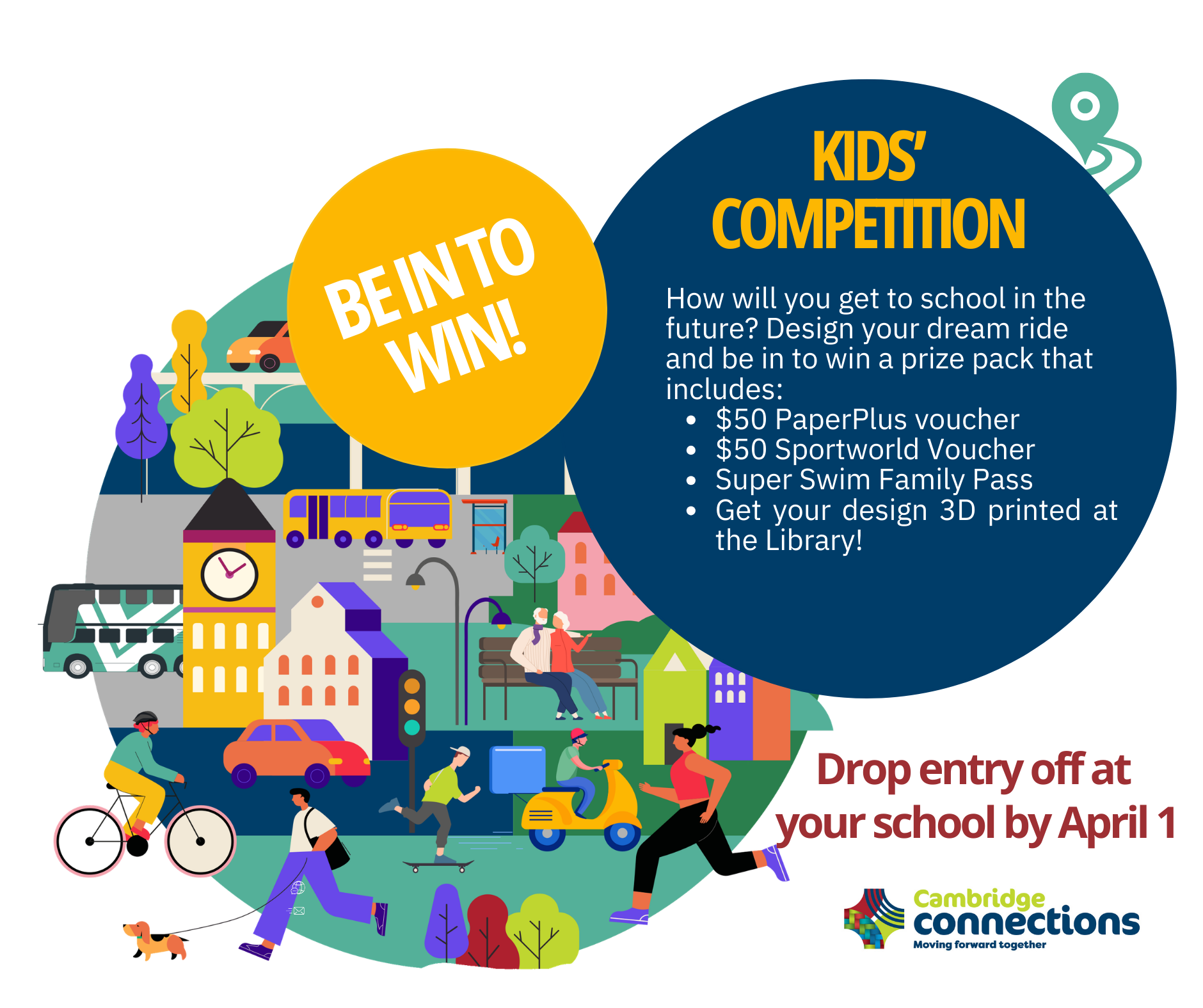 Advert for a competition entitled 'design your dream vehicle of the future'