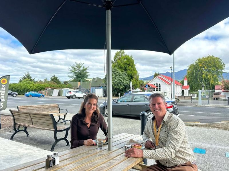 Mike and Jo in Pirongia
