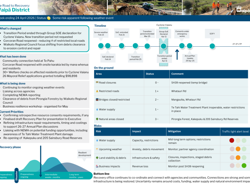 recovery dashboard p1