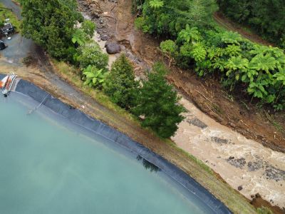 Te Tahi dam damage