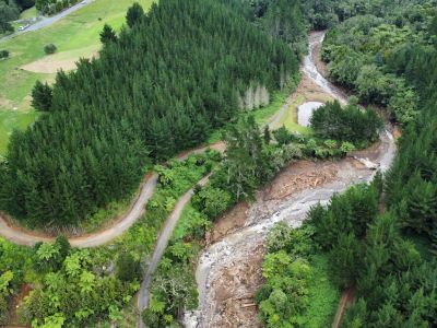 Te Tahi dam damage