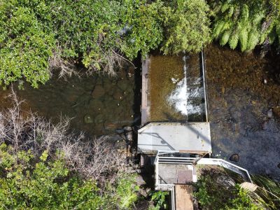 Te Tahi intake weir